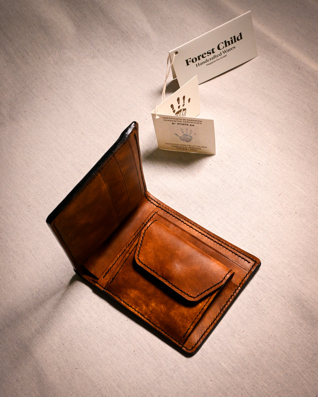 Kaswa Bifold Wallet with Coin Pouch